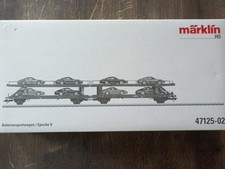 Märklin 47125-02, Autotransportwagen / Epoche V , mit 8 Porsche Carrera in OVP