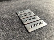 4 x Bose Lautsprecher Aufkleber Sticker Audio - Aluminium Emblem