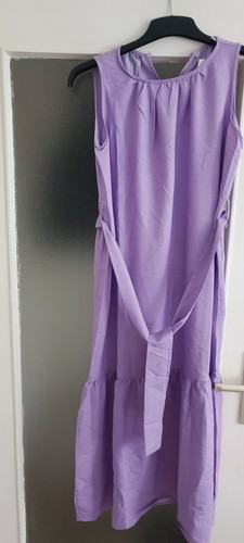 Zara damen maxikleid - lila, midi