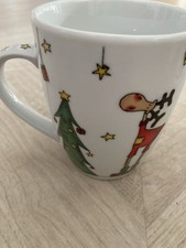 Tasse Weihnachten Elch Baum Comic