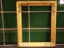 Bilderrahmen antik Holz gold floral geschnitzt HBT 34x28x23 cm