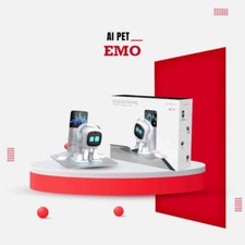 Weißer Emo Go Home Roboter