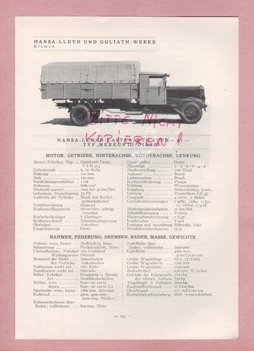 Bremen kassel typentafel 1934 - bremen-kassel,