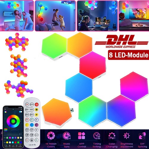 Led hexagon panel lampe - led,