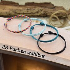 ❦ Armband Fußband ALINA | 2mm Segeltau | Verschiebeknoten | 01 ❦