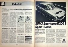 Simca 1200 S Sportcoupe -