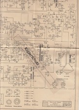 Schaltplan PHILIPS Fernseh -Standgerät Leonardo S 1958 Fernseher Typ 21 TD 210 A