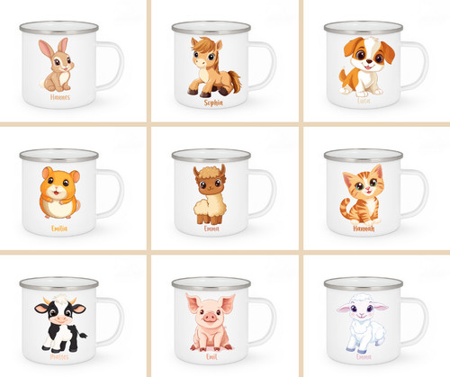 Personalisierte emaille tasse - emaille,