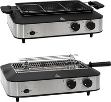 Ultratec 3-in-1 Tischgrill mit Drehspieß und Grillrost für Hähnchen, Kebab uvm.