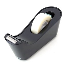 Scotch Klebeband gewichteter Schreibtisch Spender C18 schwarz mit 1 x 19 mm x 33 m Magic Rolle