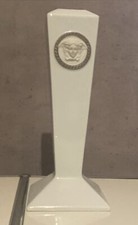 Rosenthal Versace Medusa Gorgona Kerzen Ständer Halter Leuchter weiß - NP 348 €