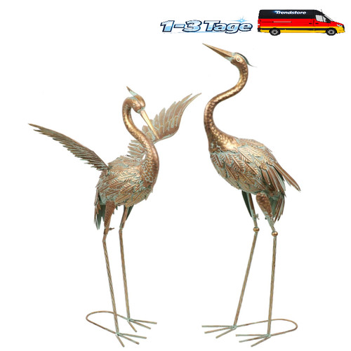 Gartendeko kranich metall - kranich,