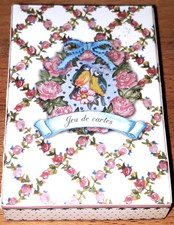 Clayre & Eef - Kartenspiel - 55 Karten - Card Deck - Poker Deck - Blumen Floral