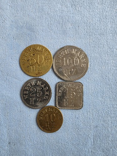 Wertmarken aus dem kaiserreich - dem,