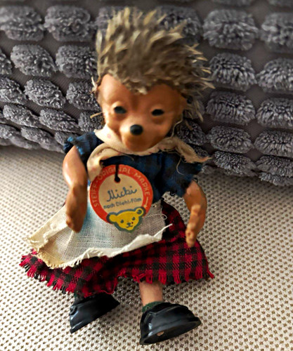 Steiff mecki igel - figur, mit