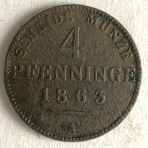 Preussen pfennige 1863 - pfennige, 90