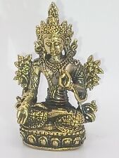 Weiße Tara Messing 3 x 5 cm Buddha Buddhismus Meditation Erleuchtung