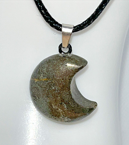 Pyrit anhänger mond halbmond - mond,