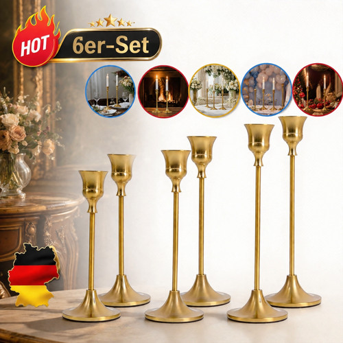 Metall kerzenhalter set - kerzenhalter,