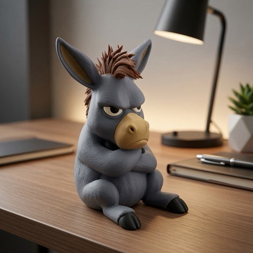 Frecher grumpy esel figur - frecher,
