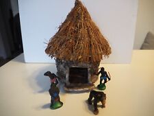 Strohhütte mit Figuren, Schleich, DDR, Interessant, Set 2