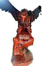 Handgeschnitzter Adler, Holzschnitzerei Adler, Holzadler, Vintage, Adlerfigur