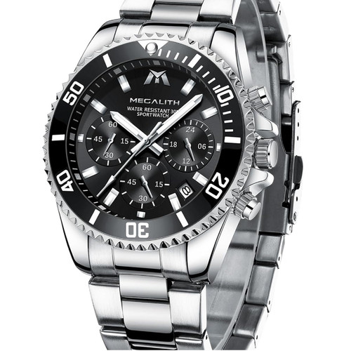 Herren chronograph edelstahl - herren,
