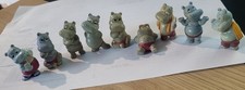 Überraschungsei Figuren Happy Hippo 1988- 9 Stück- Sammler Figur