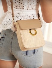 Shein Tasche Umhängetasche Schultertasche Bag Stroh