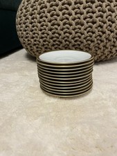 12 Kaffeeuntertassen Hutschenreuther Porzellan Goldrand