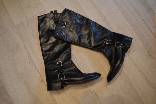Stiefel leder schwarz - stiefel,