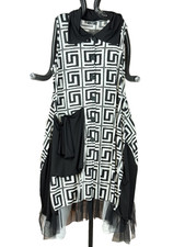 AKH Kleid/Weste Tasche Kragen