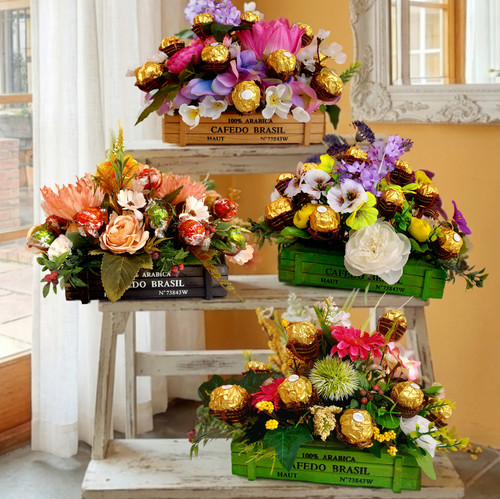 Geschenk seidenblumen mit - geschenk,