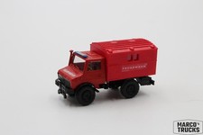 Unimog Allrad rot/schwarz mit Sanitätsaufbau Eigenbau 1:87 /H24399