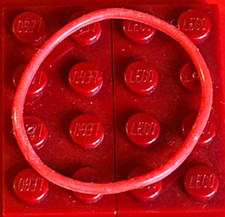 Lego Technik Gummiband Rubber x37 Green Belt Medium rot Gummi 3 x 3