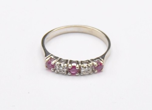 Weißgold ring halb memory - weißgold,
