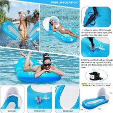 Aufblasbare Schwimmwasserhängematte schwimmende Reihe Pool Strandliege Sofa Luftbett