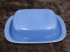 Form Marienbad Ingres Weiß, Butterdose, Porzellan, Blau