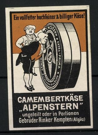 Reklamemarke alpenstern - reklamemarke,