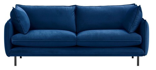 Blau blue samt - blue,