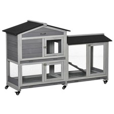 Kleintierstall mit Rollen