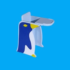 Playmobil - Baby Kindersitz Hochstuhl - hellblau - Motiv Pinguin - aus 3208