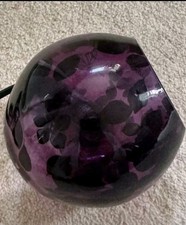 IKEA KNUBBIG lila GLAS Kirschblüte kleine Tischlampe Auslaufmodell Vintage