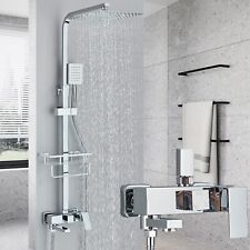 Edelstahl Duschset Duscharmatur Duschsystem Regendusche Mischbatterie Handbrause