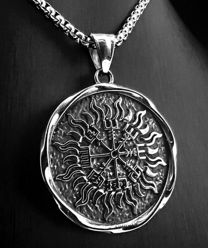 Vegvisir anhänger schwarze - anhänger,