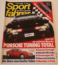 Sportfahrer 4/86 Porsche Tuning, Peugeot 205 GTI, Opel Kadett GSi, Lexmaul Corsa