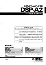 Service Manual-Anleitung für Yamaha DSP-A2 
