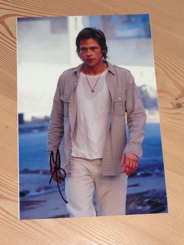 Brad pitt originalautogramm - brad,