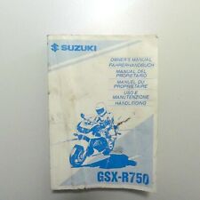Suzuki GSX R 750 Bedienungsanleitung Manual Fahrerhandbuch1995 A7481