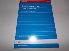 Original VW Selbststudienprogramm SSP 174  VR6 Motor Corrado Sharan Golf Passat